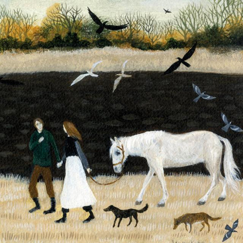 Dee Nickerson, A Bit of Romance In A Field, Fine Art Greeting Card
