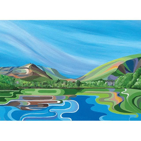Faye Baines, Across the Lake (Grasmere), British Art Greeting Card