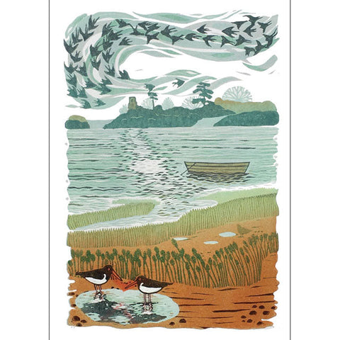 Oystercatchers (With Boat)