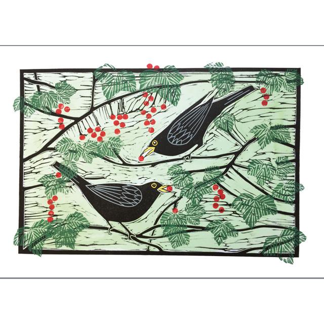 Jane Dignum, Amongst The Redcurrants, Fine Art Greeting Card