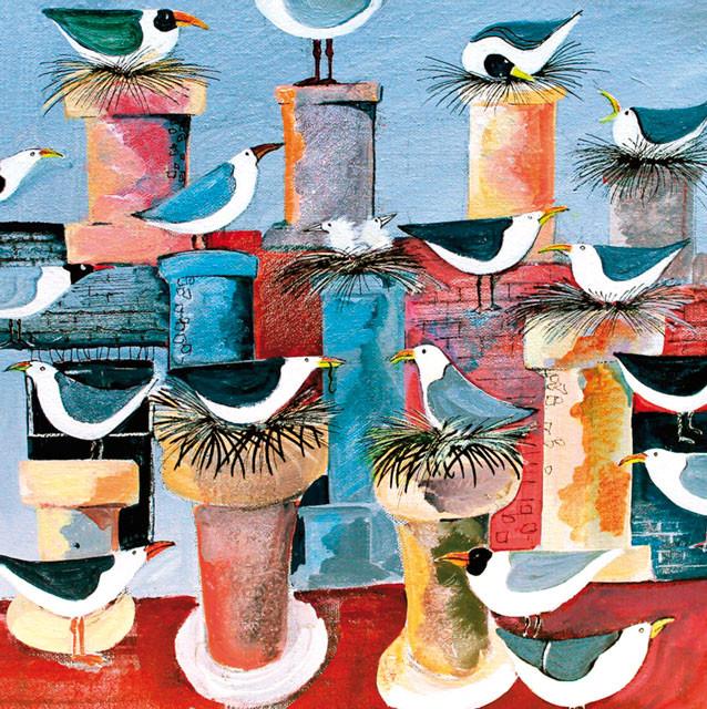 Jennifer Verny-Franks, Roof Dwellers, Art Card