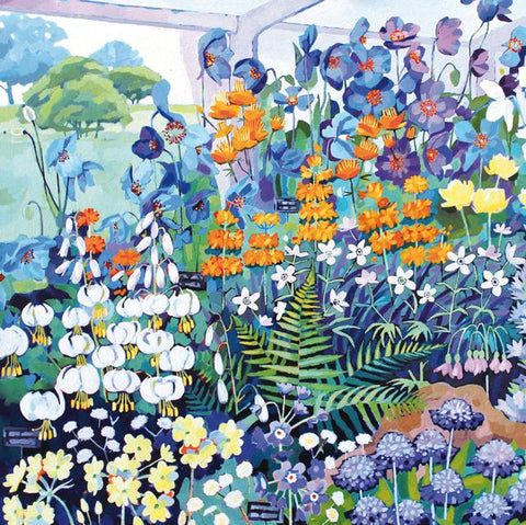 Jenny Hancock, Floral Marquee, Blank Fine Art Greeting card