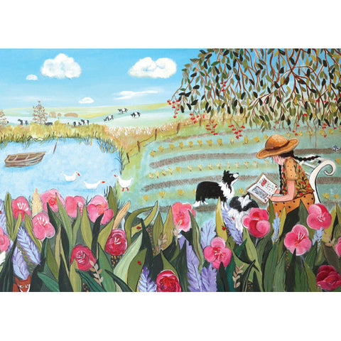Lizzy Newcomb, Her Secret Place, Blank Art Card