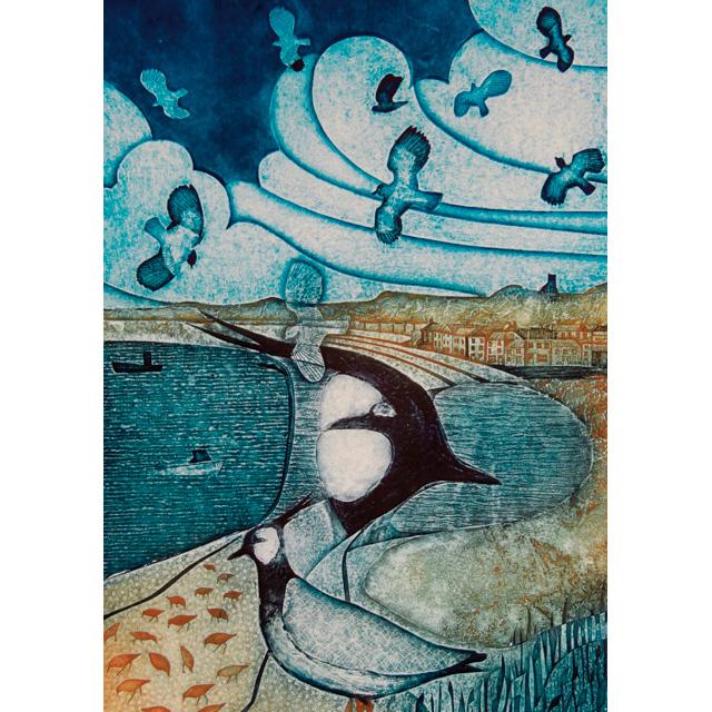 Laurie Rudling, Along The Coast, Fine Art Greeting Card