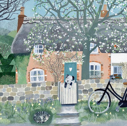 Mani Parkes, At The Garden Gate, Art Card