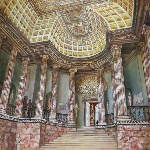 Paul Minter, Marble Hall, Holkham Hall, Fine Art Greeting Card