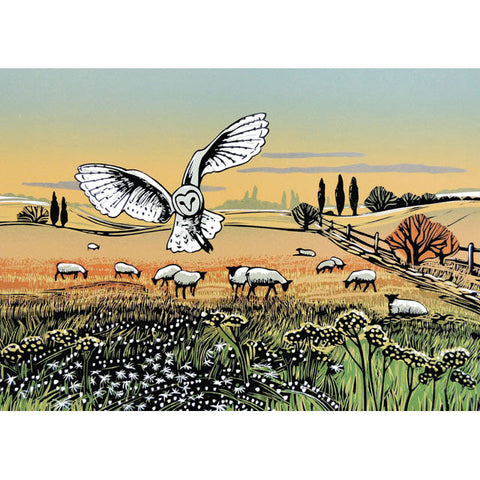 Rob Barnes, Twilight Hunter, Blank Fine Art Greeting Card