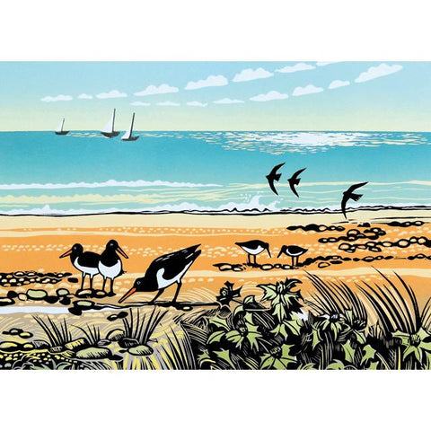 Rob Barnes, Sea Holly and Oystercatchers