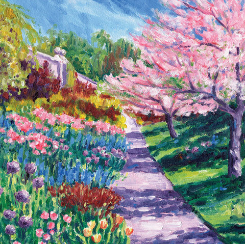 Zoe Norman, To The Entrance (Wimpole Garden) , Blank Greeting Card
