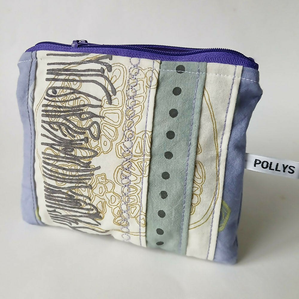 Embroidered Purse - Purple