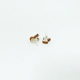 Reindeer Earrings Sterling Silver Backs