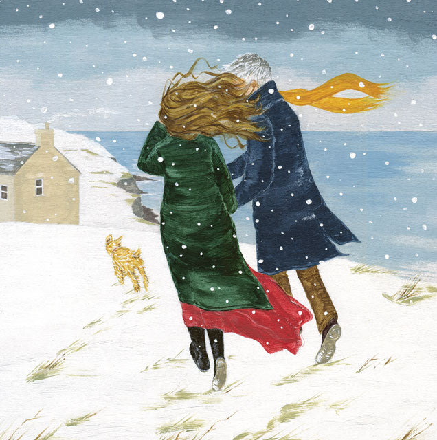 Helen Braid, Home Through The Snow, Fine Art Greeting Card