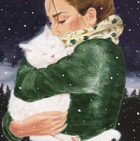 Helen Braid, Re-Enchantment (Cat), Fine Art Greeting Card