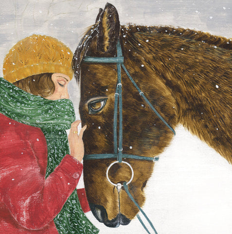 Helen Braid, Fable (Horse) , Fine Art Greeting Card