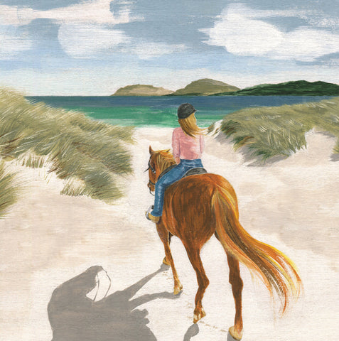 A fine art greeting card by painter Helen Braid, blank inside