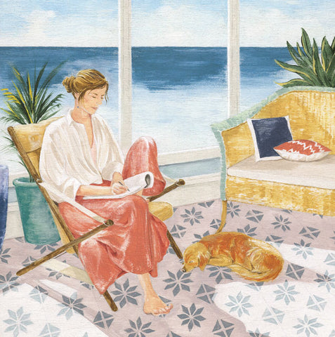 A fine art greeting card by painter Helen Braid