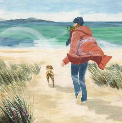 Windswept, a fine art greeting card by painter Helen Braid