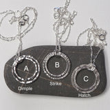 Silver Hoop Pendant Necklace
