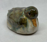 Small Glazed Ceramic Stoneware Duck