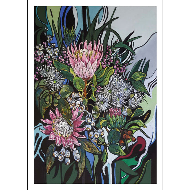 Helen Miles, carefree, Fine Art Greeting Card