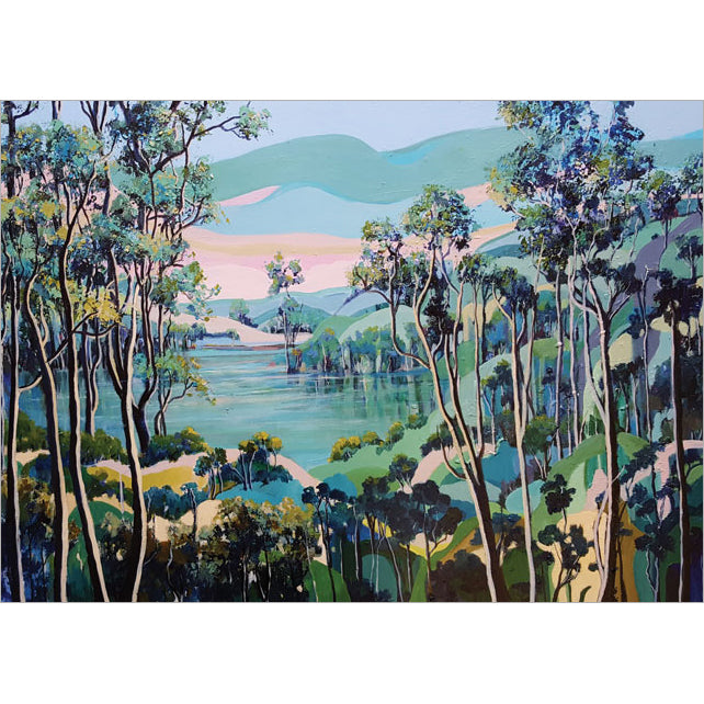 Helen Miles, I WIsh (Australian countryside), Fine Art Greeting Card