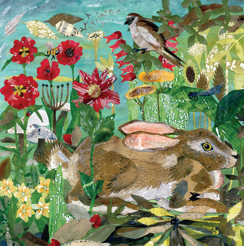 A fine art greeting card by mixed media artist Hayley Noakes