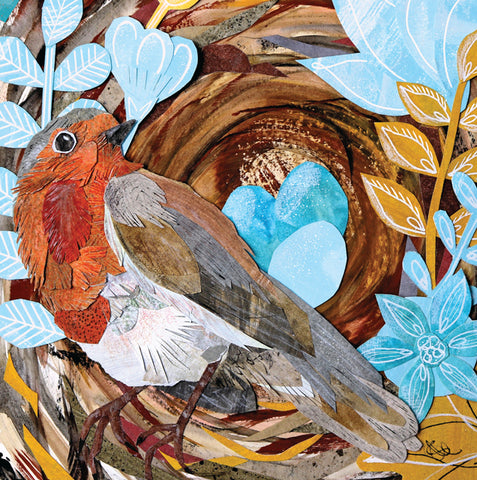 A fine art greeting card by mixed media artist Hayley Noakes