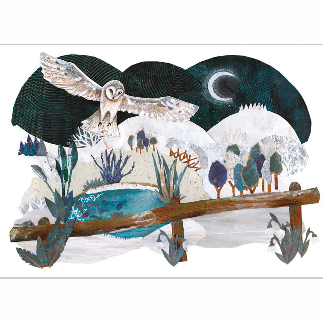 A fine art greeting card by mixed media artist Hayley Noakes