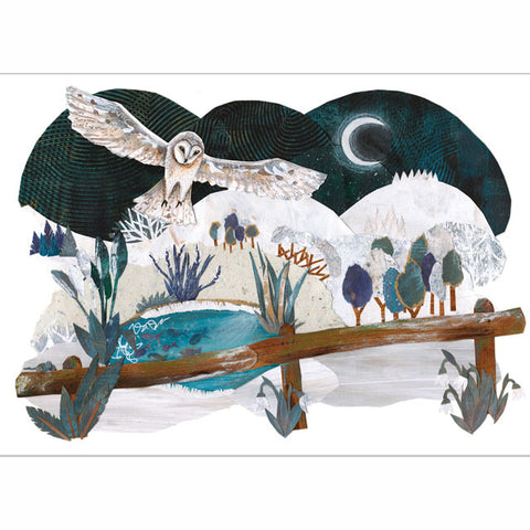 A fine art greeting card by mixed media artist Hayley Noakes