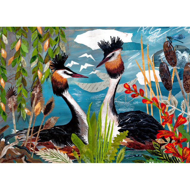 A fine art greeting card by mixed media artist Hayley Noakes