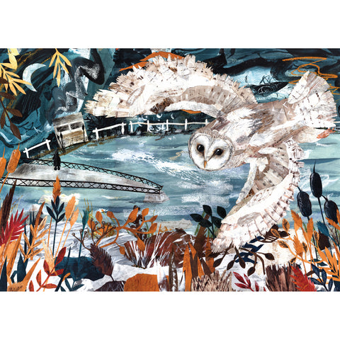 A fine art greeting card by mixed media artist Hayley Noakes