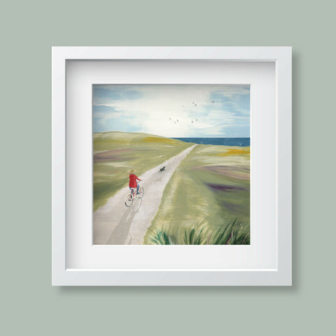 A Quick Spin On The Bike - Giclee Print