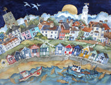 By Bright Cottage and Towers Two The Chase Begins, Southwold - Giclee Print