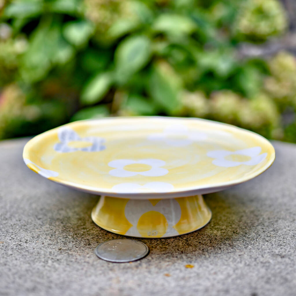 Ceramic cake plate sale