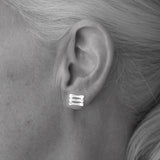 Forged Rod Stud Earrings