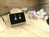 Brass Leaf Drop Earrings by Curious Magpie 5