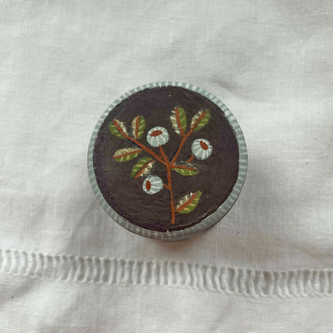 Blue Berry - Small Hand Painted Wooden Box