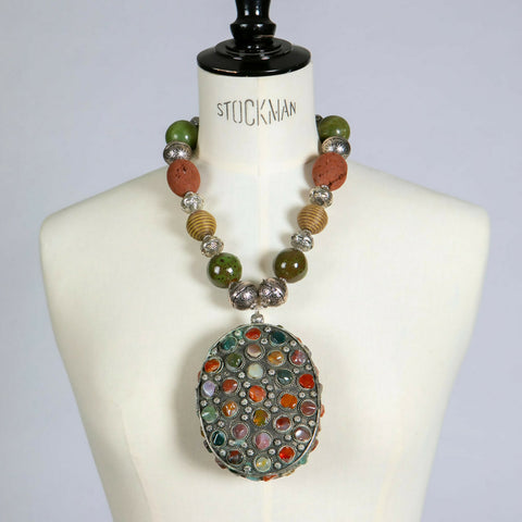 Statement Jewelled Box Necklace