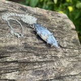 Dendritic opal pendant necklace 7