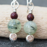 Semi-Precious Bead Dangle Earrings