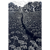 Wild Garlic Wood - Linocut Print