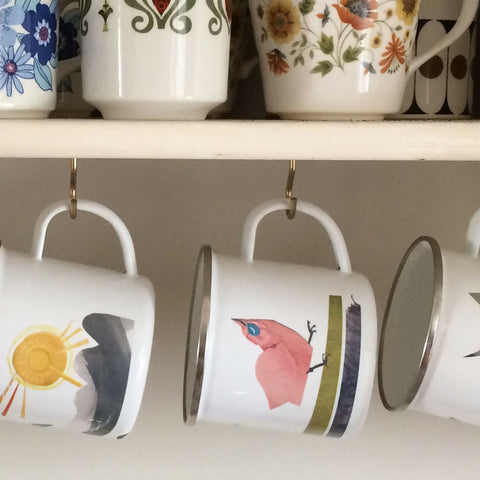 Bird Family - Enamel Mug