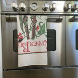 Runner Bean Seeds Tea Towel