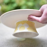 Big Blossom Pedestal Cake Stand - Handmade - Painted Porcelain