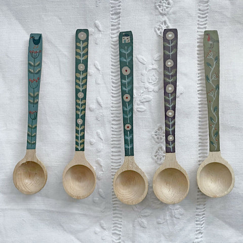 Robin - Hand Painted Wooden Spoon