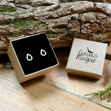 Sterling Silver Dewdrop Stud Earrings - Handmade