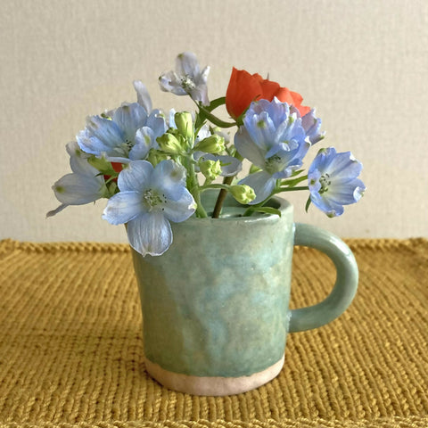 Small Handmade Flower Bud Jug Vase