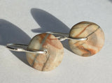 Picasso Jasper Rondelle Gemstone Earrings