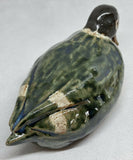 Original Handmade Stoneware Wild Duck - Ceramic Sculpture
