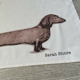 Dachshund Tea Towel